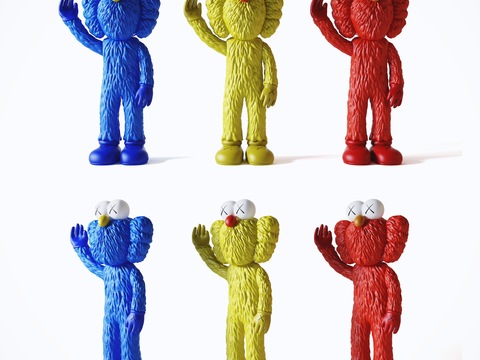 modern kaws figurine sculpture