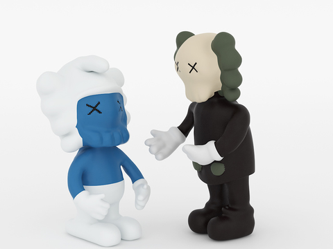 modern kaws doll toy
