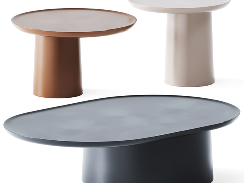 Molteni & C Modern Minimal Coffee Table Round Table