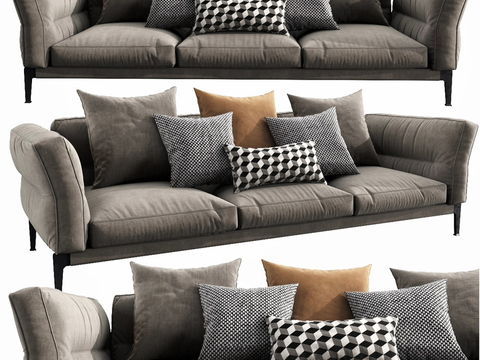 FLEXFORM fabric multi-person sofa