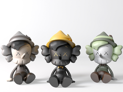 Modern Kaws Toy Ornaments
