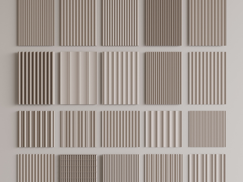 Wall board Grille board Wooden veneer wave board