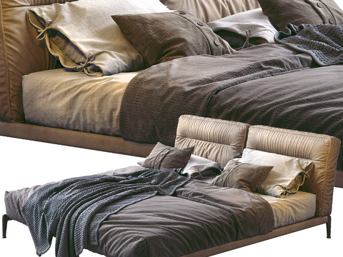 FLEXFORM fabric double bed