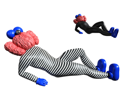 modern kaws doll ornaments