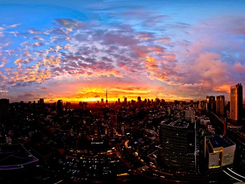 HDR City Sky Building