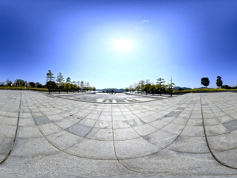 Panoramic Sky City Square