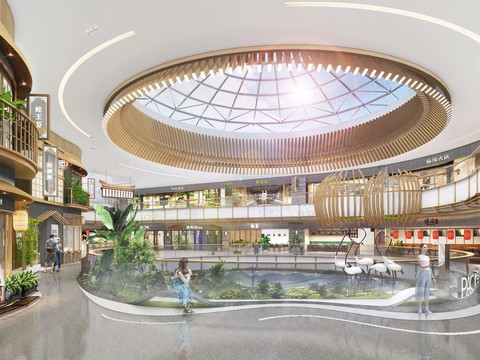 New Chinese Shopping Mall Catering Area