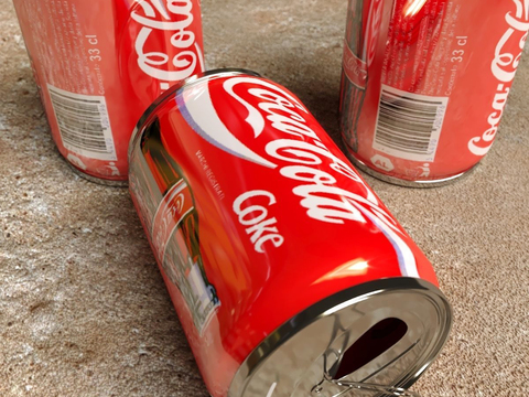 Modern Coca-Cola cans