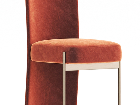 Cassina brick red fabric Chair