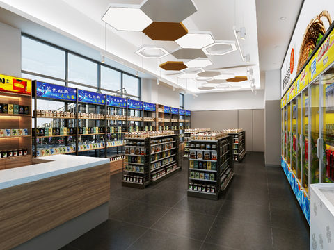 Modern Supermarket Convenience Store