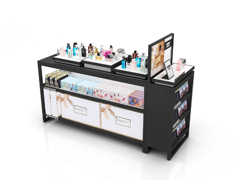 Modern Cosmetic Perfume Container Low Cabinet