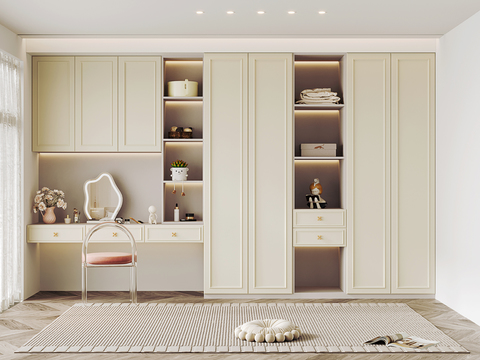 Cream cloakroom