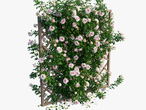 Modern outdoor flower fence plant wall