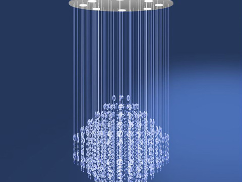 Modern Affordable Luxury Style Stainless Steel Crystal Art Chandelier Free