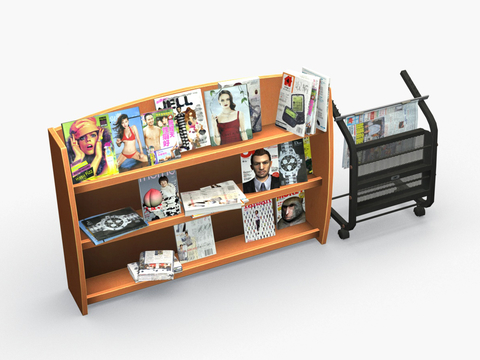 Modern Wooden Newspaper Rack Free