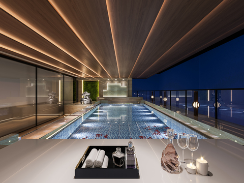 Modern indoor pool free