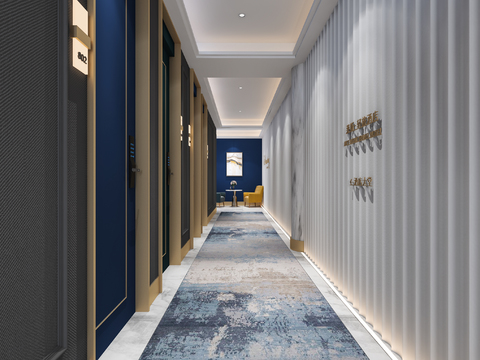 Modern Hotel Corridor