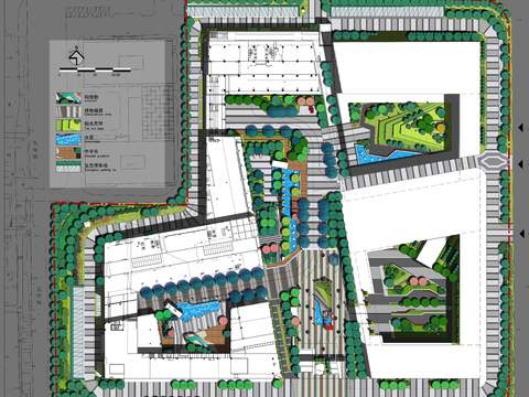 modern wetland park plan psd