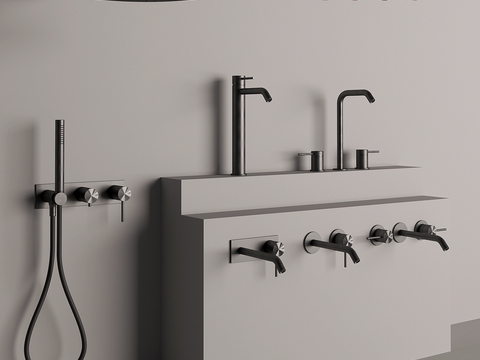 Modern shower faucet combination