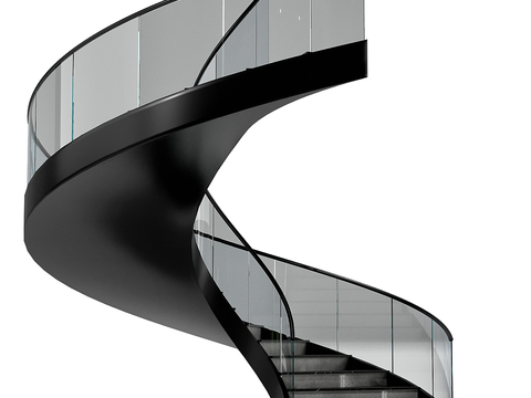 glass staircase revolving staircase