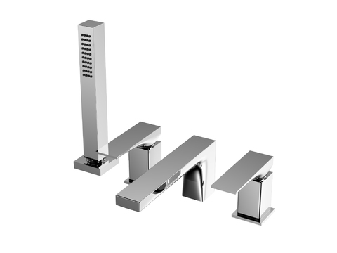 Modern stainless steel bathtub faucet