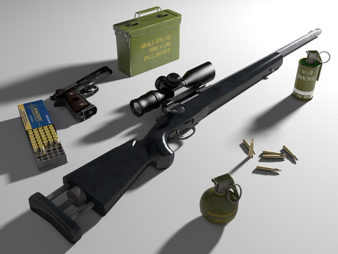 Modern M24 Sniper Rifle Glow Bullet