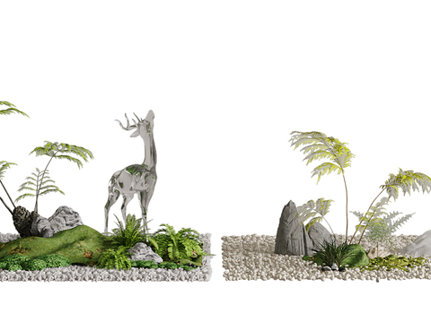 New Chinese moss landscape Plants