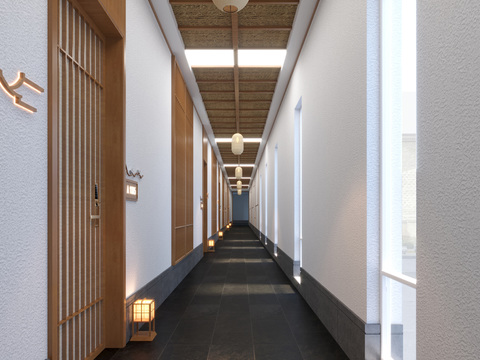 New Chinese Homestay Hotel Corridor