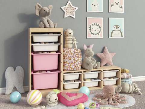 Nordic Log Children's Storage Cabinet