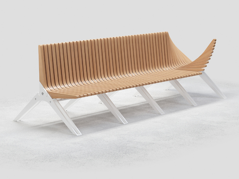 Modern outdoor bench