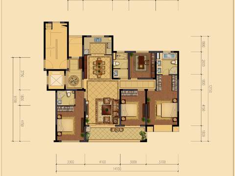 modern floor plan psd