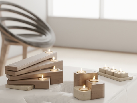 Modern candle ornaments