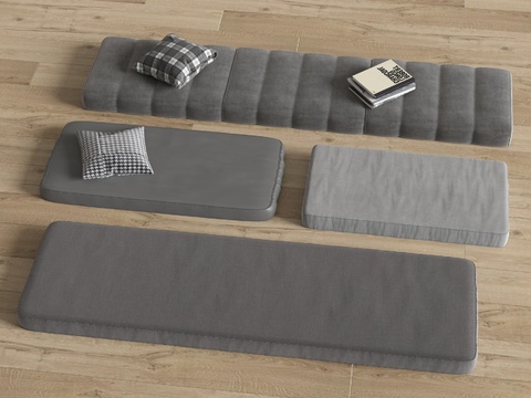 modern dark gray cushion