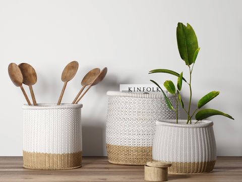 Nordic Fabric Woven Basket