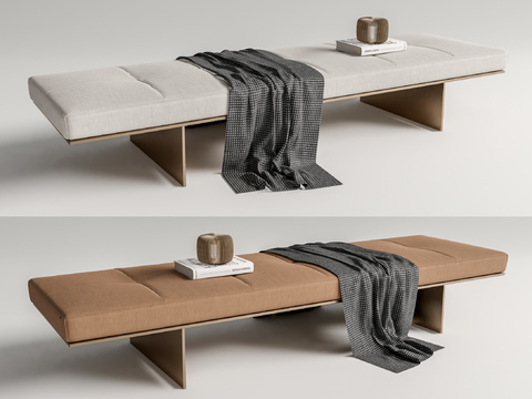 Foot bed end stool bench