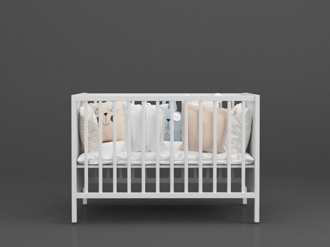 Modern solid wood crib