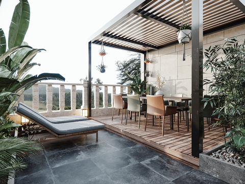 Modern Penthouse Terrace Garden