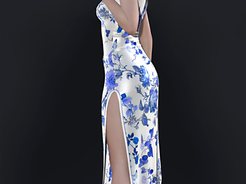 modern cheongsam beautiful figure