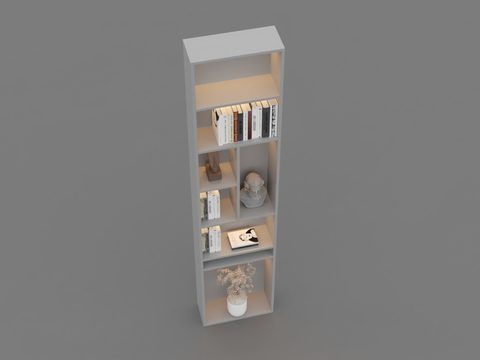 Modern Minimalist Solid Wood Bookcase Free