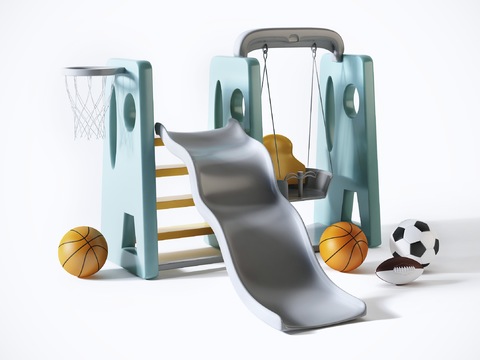 Modern children's slide swing