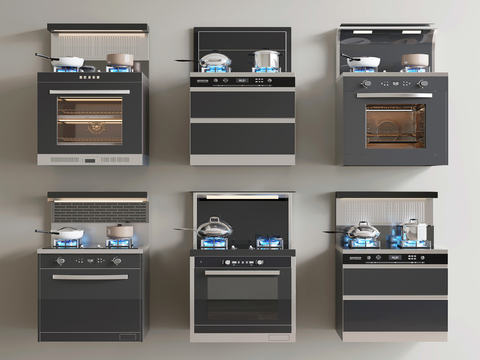 Integrated stove gas stove