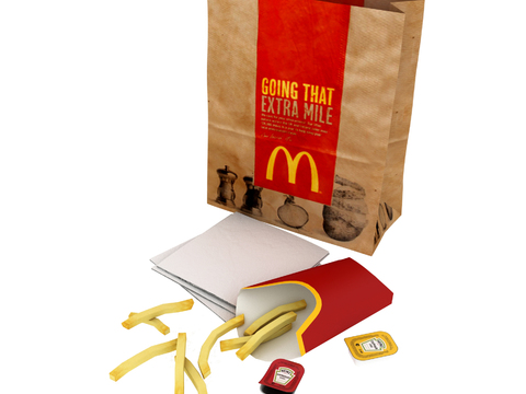 McDonald's Fries Bag Paper Bag Free