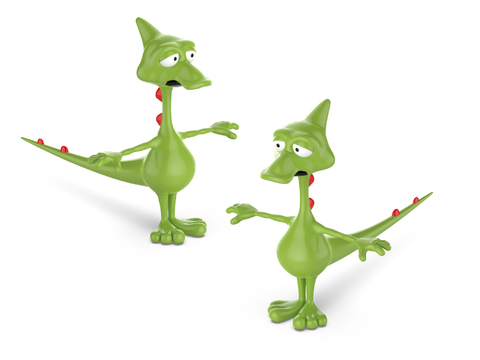 Modern cartoon dinosaur toy doll