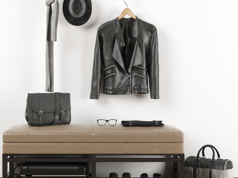 Modern leather luggage