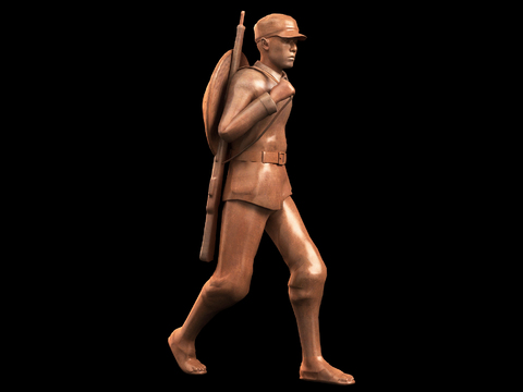 Modern Warrior Sculpture Free