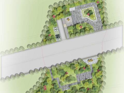 Park parking floor plan psd