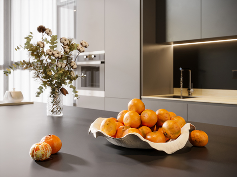 Table Ornaments Fruit Orange Fruit Plate