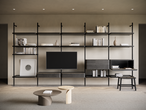 molteni C Modern Bookshelf Storage Rack