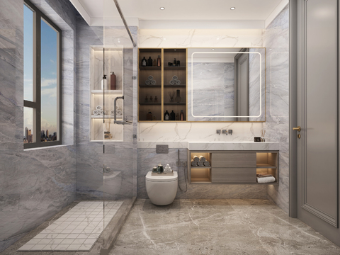 Modern Affordable Luxury Style Toilet Bathroom Free