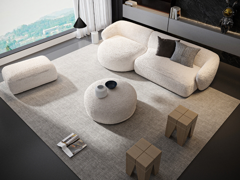 Meridiani cream style sofa